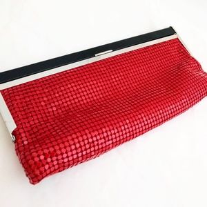 SOLD ✅💲MISS CAPRICE red chainmail purse